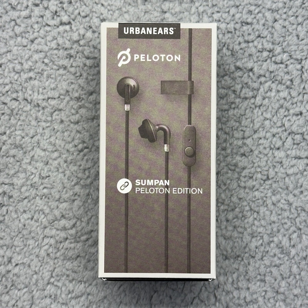NIP Urbanears Peloton Sumpan PL-HP-B-01 Peloton Edition Wired Earbuds w/ Mic